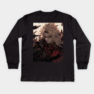 Hunters of the Dark: Explore the Supernatural World with Vampire Hunter D. Illustrations: Bloodlust Kids Long Sleeve T-Shirt